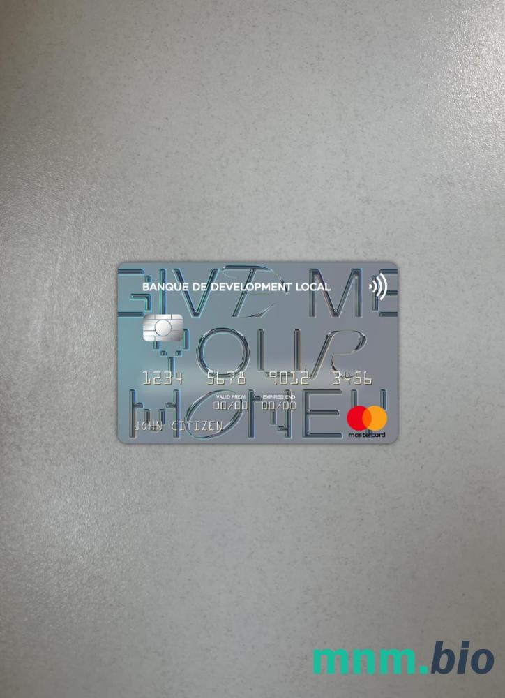 Algeria Banque de Développement Local wygląd zdjęcia mastercard skan PSD + zdjęcie